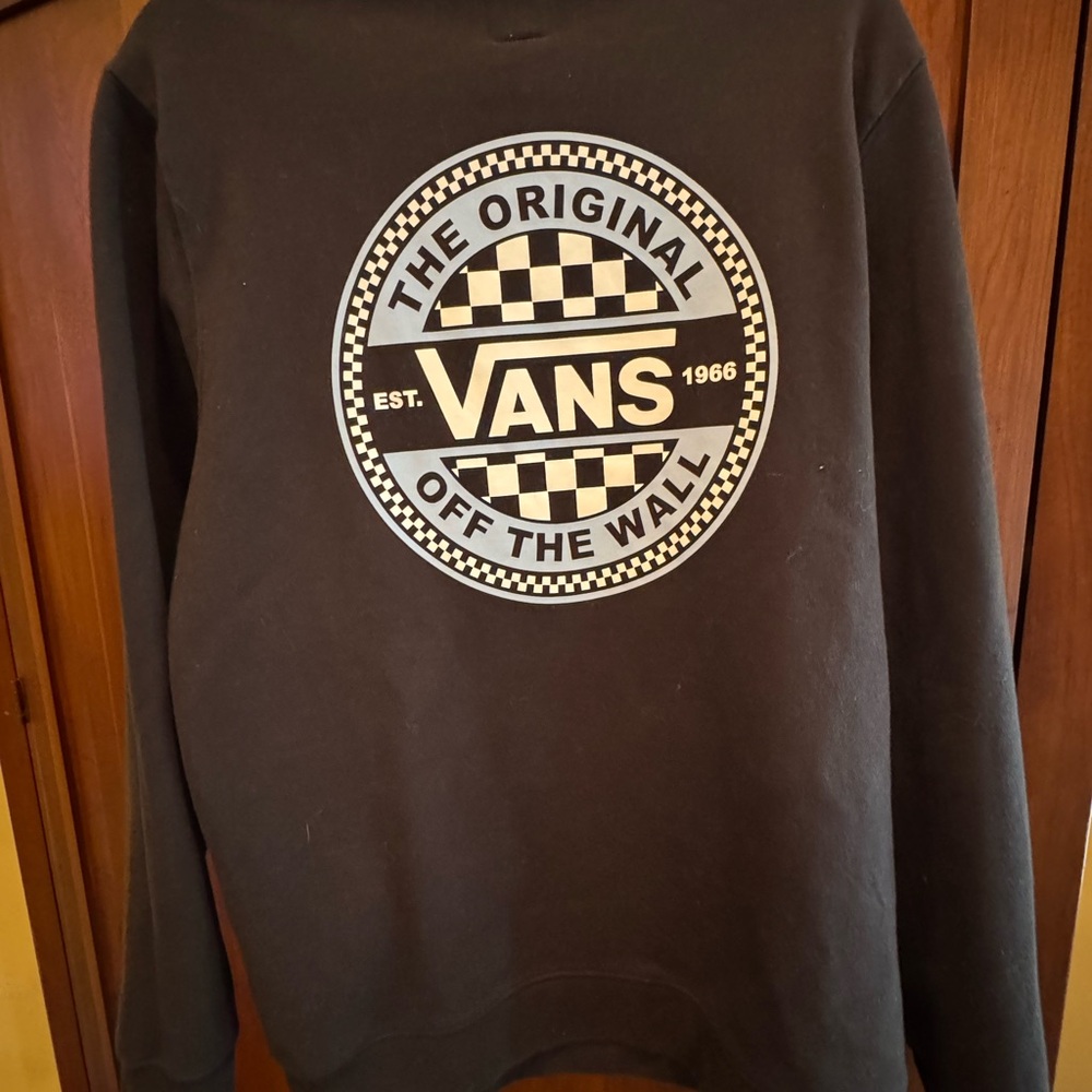 Vans Black Crewneck Sweater with Logo